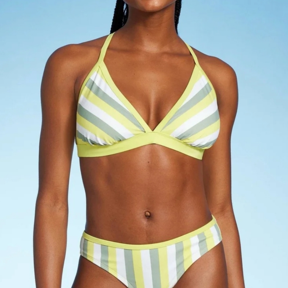 Kona Sol Women's Triangle Bikini Top Size Small 4/6 NWT